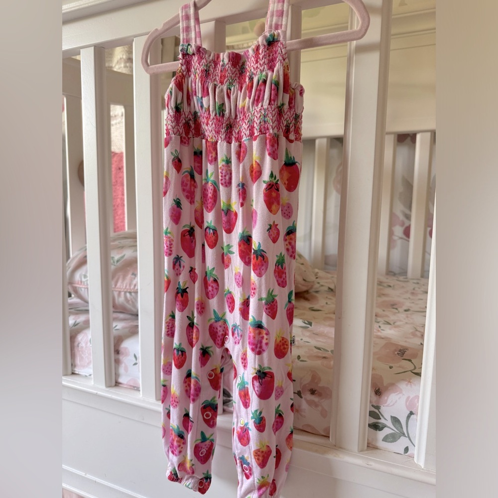 Birdie Bean Strawberry Romper (12/18 months)